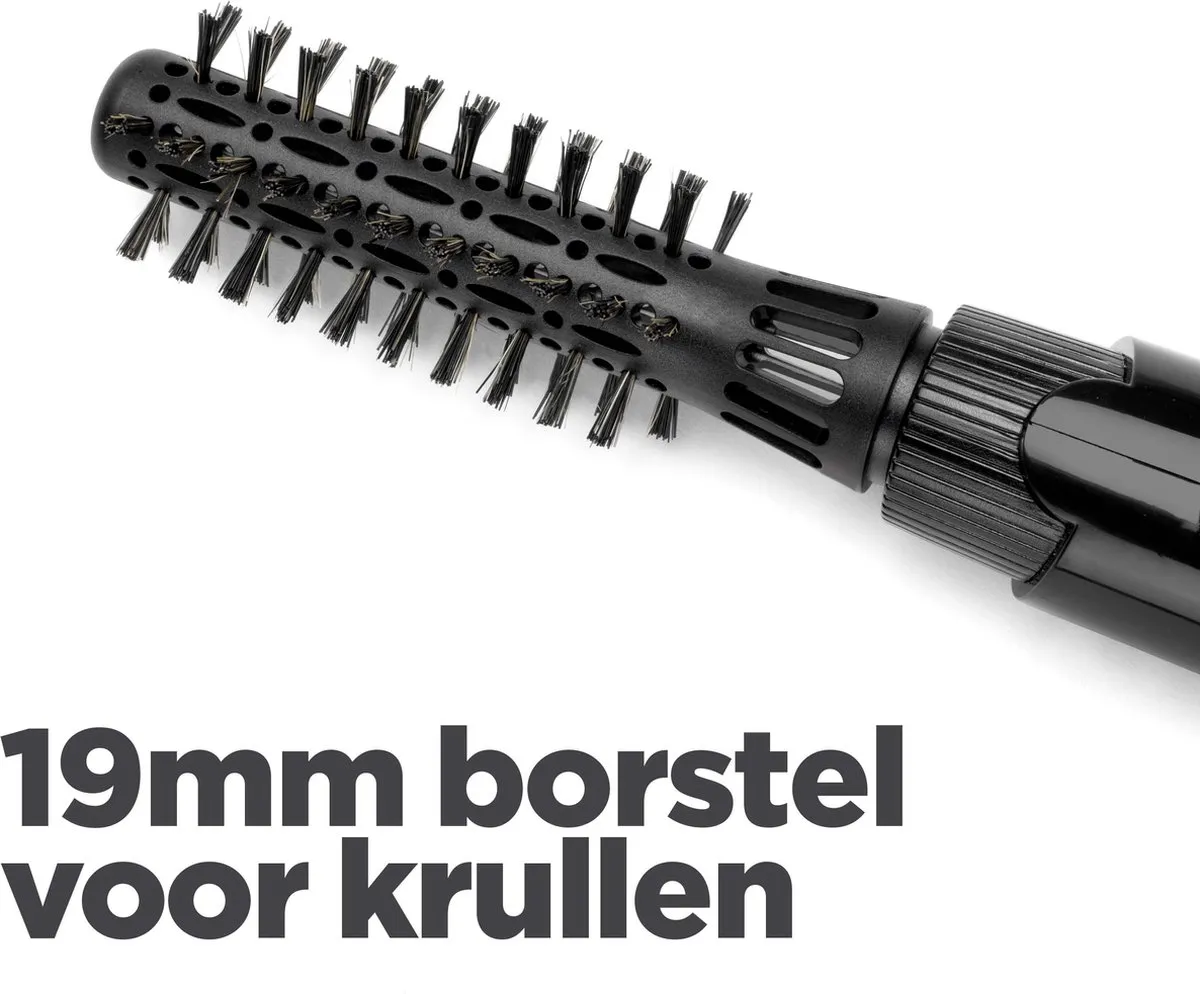 Babyliss Smooth Shape Airstyler AS86E Föhnborstel - 300W - 2 Opzetborstels - Zwart