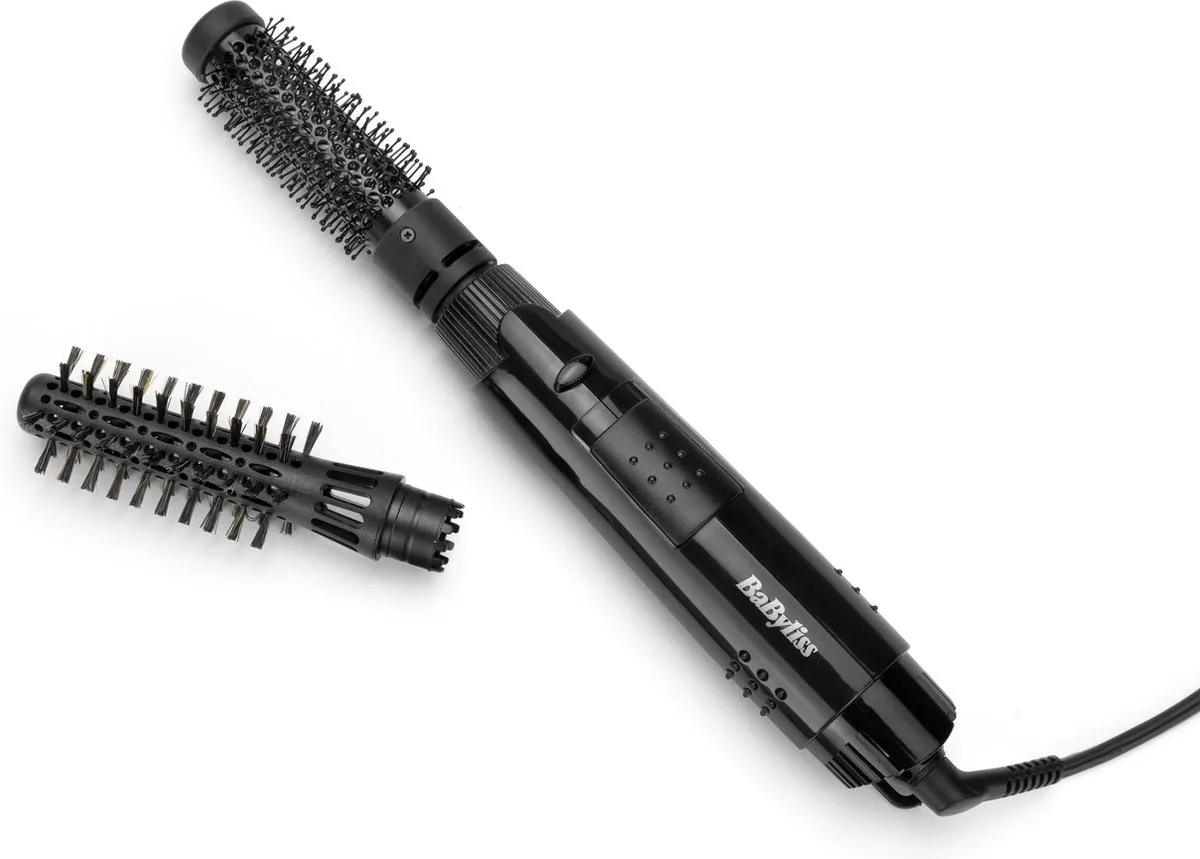Babyliss Smooth Shape Airstyler AS86E Föhnborstel - 300W - 2 Opzetborstels - Zwart