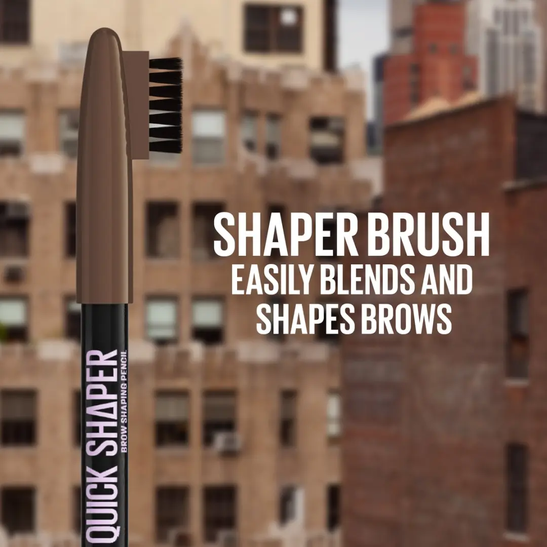 Maybelline New York Quick Shaper Wenkbrauwpotlood Medium Brown - 3 Stuks