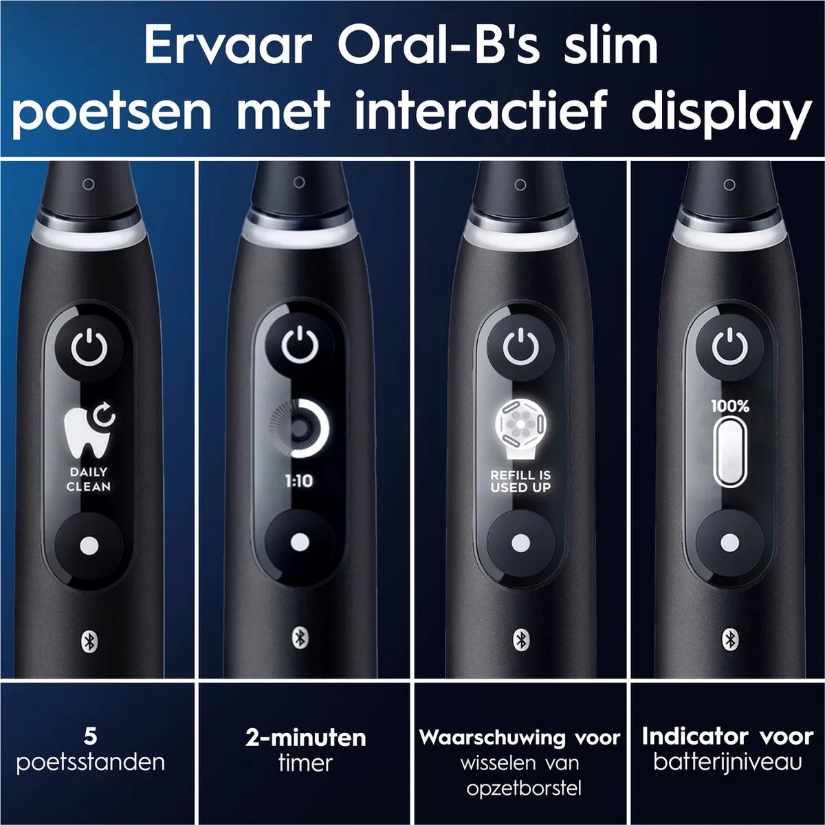 Oral-B iO6 Elektrische Tandenborstel - 5 Snelheden - 2 Stuks - afbeelding 6 van 6