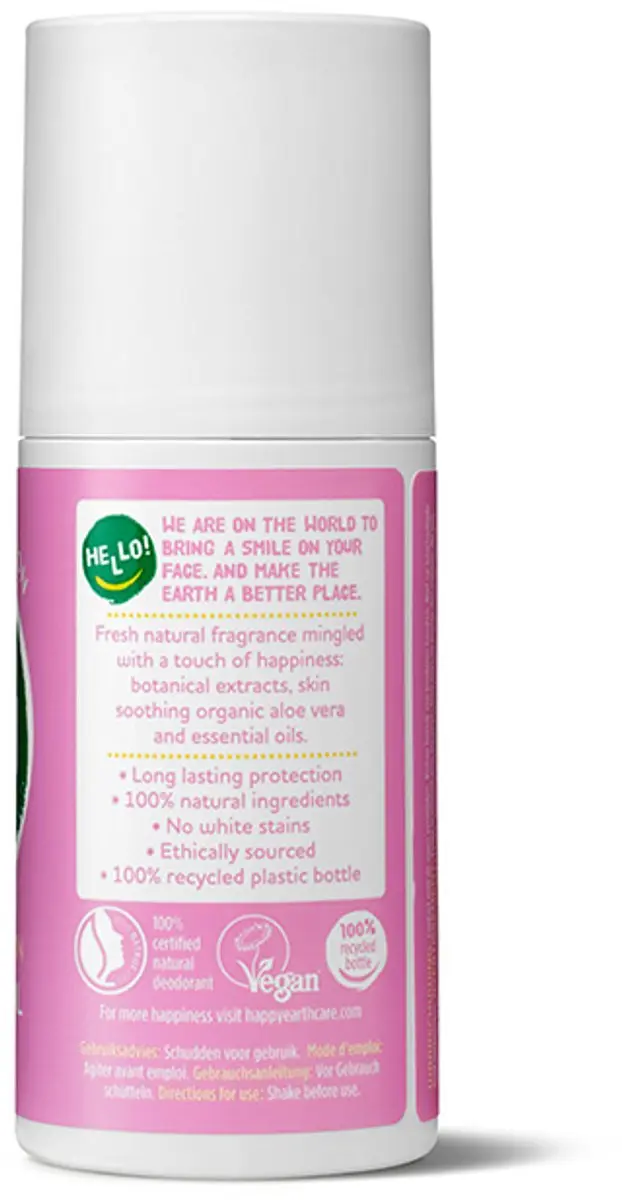 Happy Earth Deodorant Roller Lavender Ylang - 6x75ml