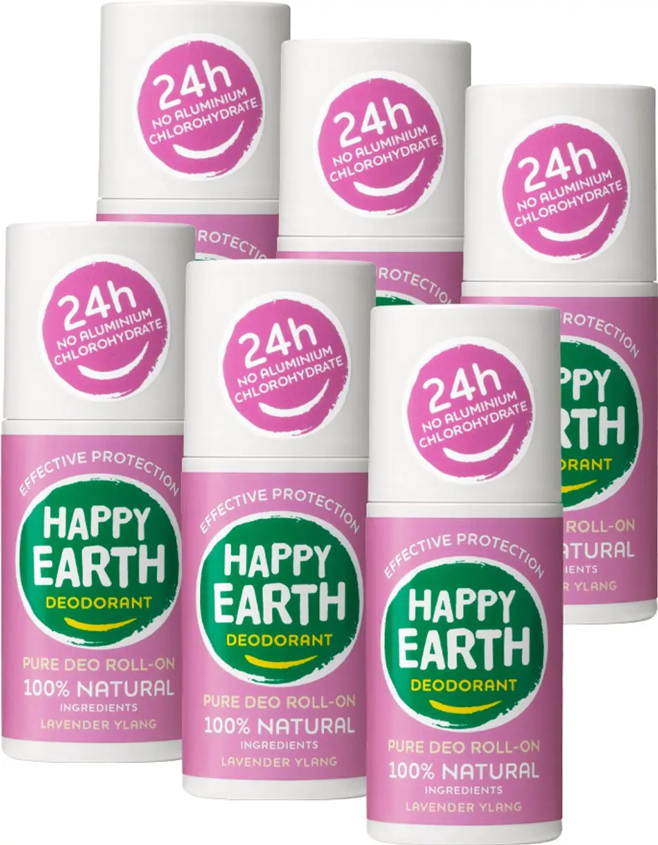 Happy Earth Deodorant Roller Lavender Ylang