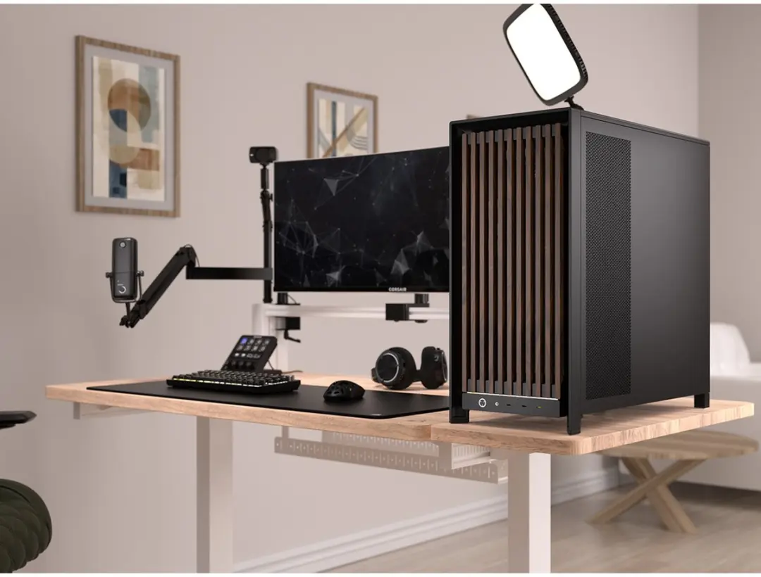 Corsair FRAME 5000D Wood RS PC-behuizing - Zwart