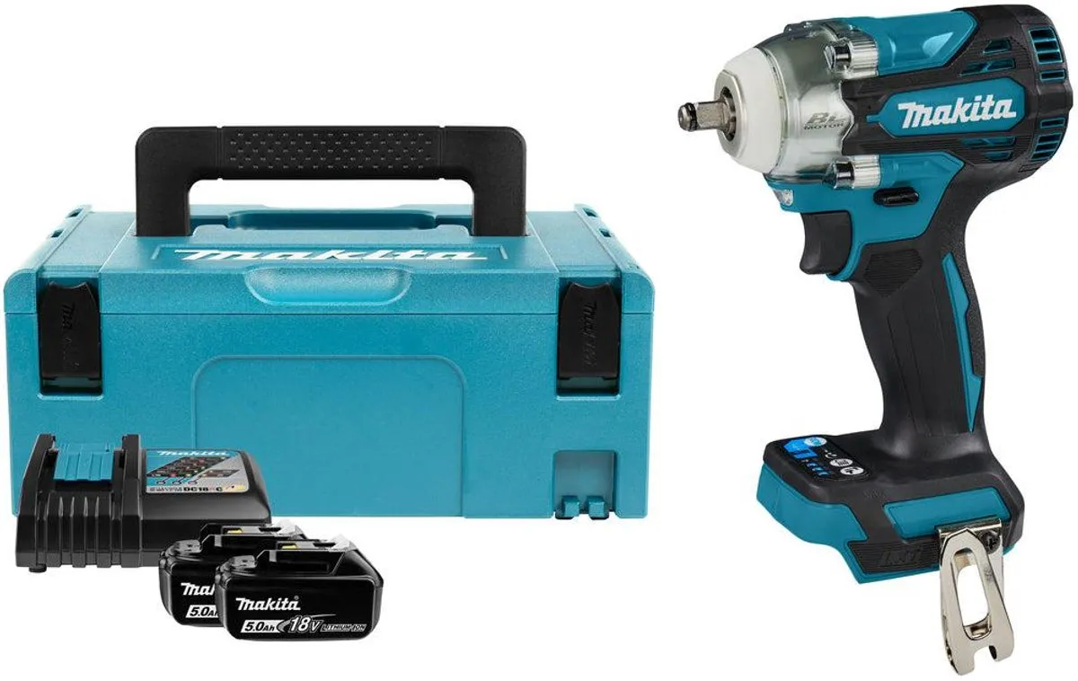 Makita DTW302RTJ Accu Slagmoersleutel 300Nm 18V - 2x5.0Ah
