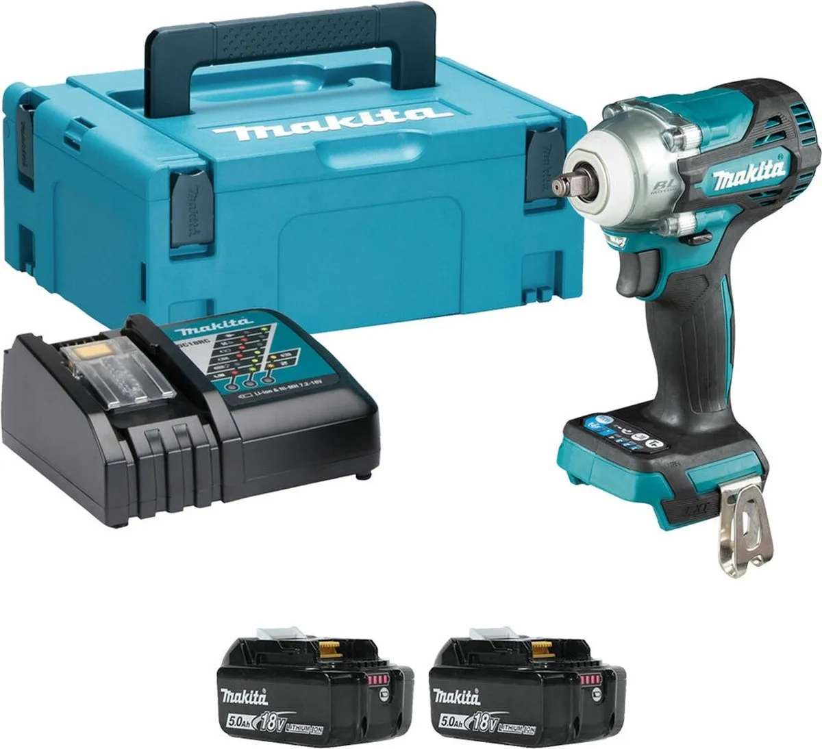 Makita DTW302RTJ Accu Slagmoersleutel 300Nm 18V