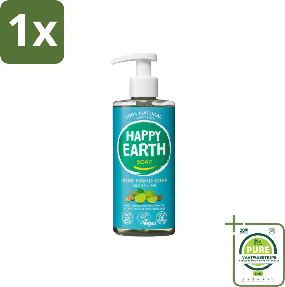 Happy Earth Handzeep Cedar Lime 300ml