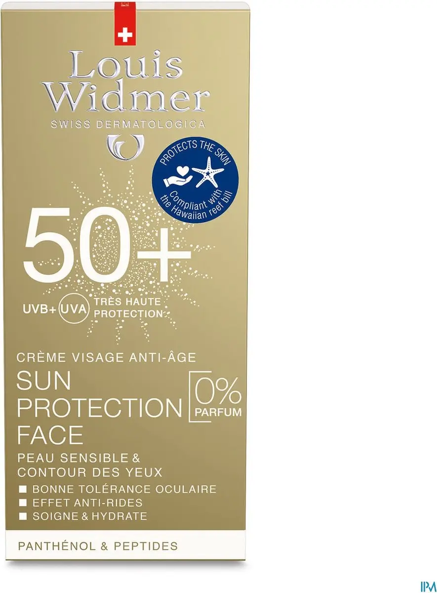 Louis Widmer Sun Protection Face 50+ Gezichtcrème 50ml