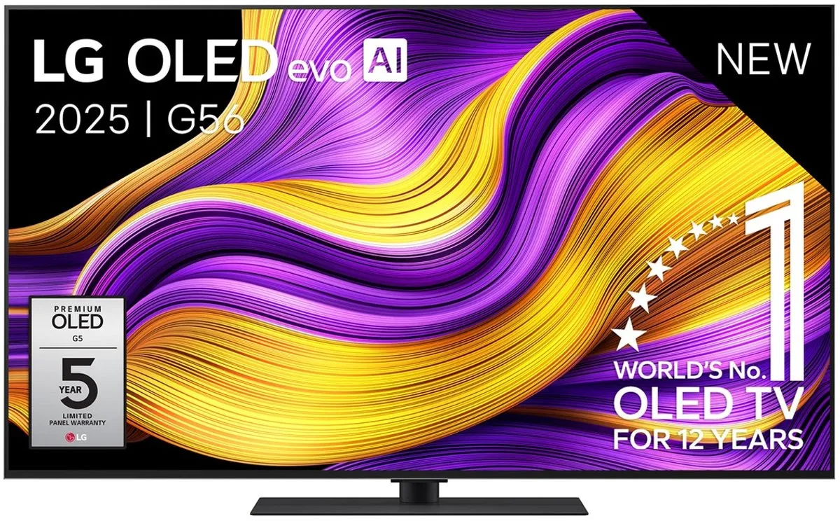 LG G5 OLED55G56LS 55 inch OLED TV - 4K OLED Evo Max - Zwart