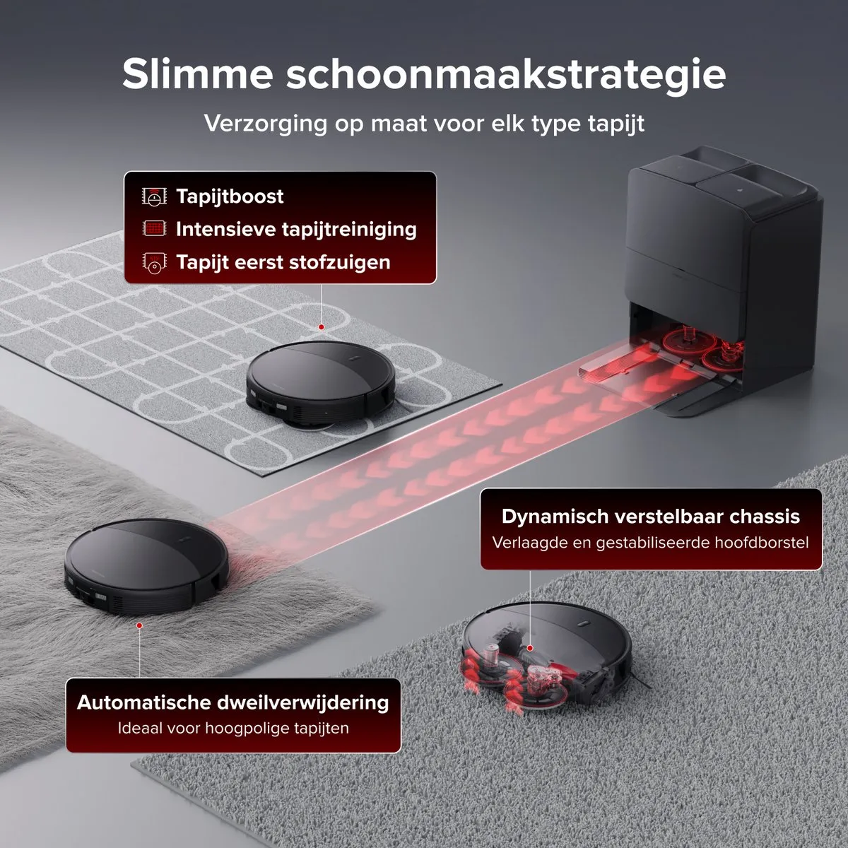 Roborock Saros 20 S20T52-00 Robotstofzuiger - 36000 Pa - Zwart