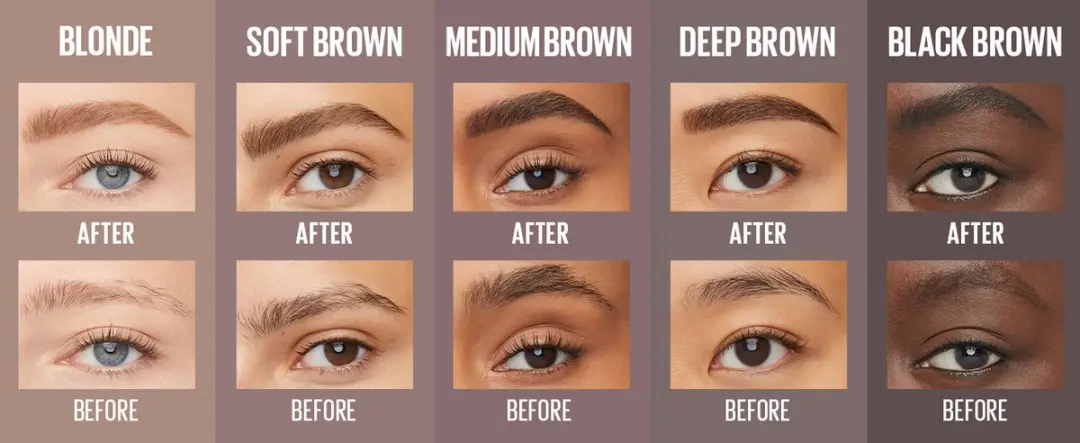 Maybelline New York Quick Shaper Wenkbrauwpotlood Black Brown - 3x