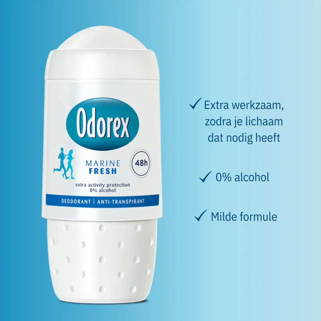 Odorex Marine Fresh Anti-Transpirant Roller - 6x50ml