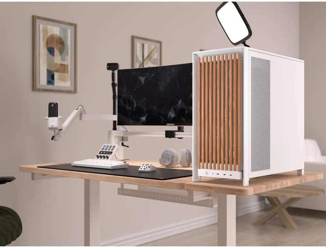 Corsair FRAME 5000D Wood RS PC-behuizing - Wit
