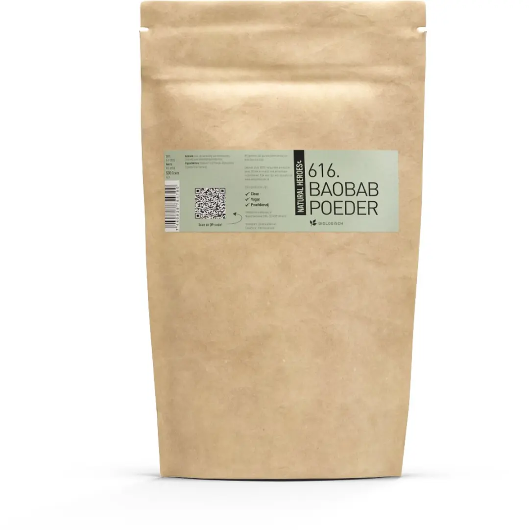 Natural Heroes Baobab Fruit Poeder Biologisch 500g