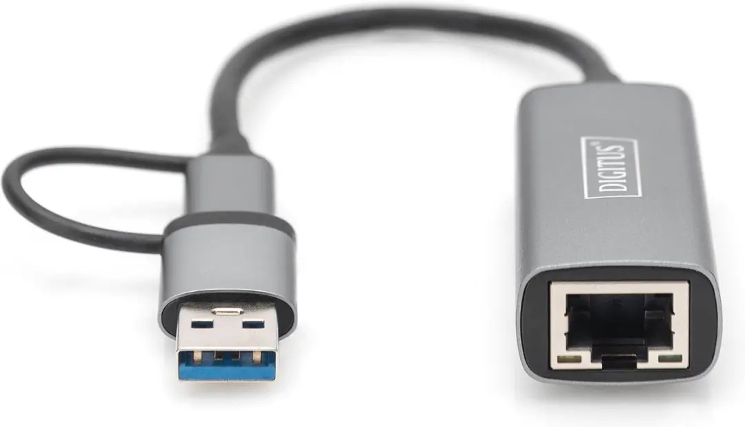 Digitus DN-3028 USB 3.1 Netwerkadapter 2.5Gbit - Kleurloos - afbeelding 6 van 6