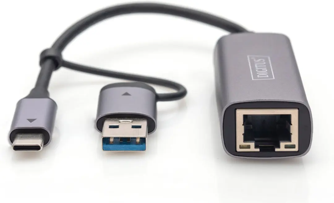 Digitus DN-3028 USB 3.1 Netwerkadapter 2.5Gbit - Kleurloos
