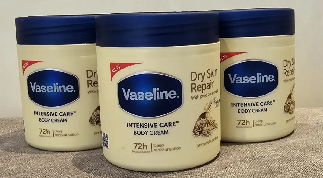 Vaseline Droge Huid Herstellende Bodycrème 1200ml - 3 Stuks