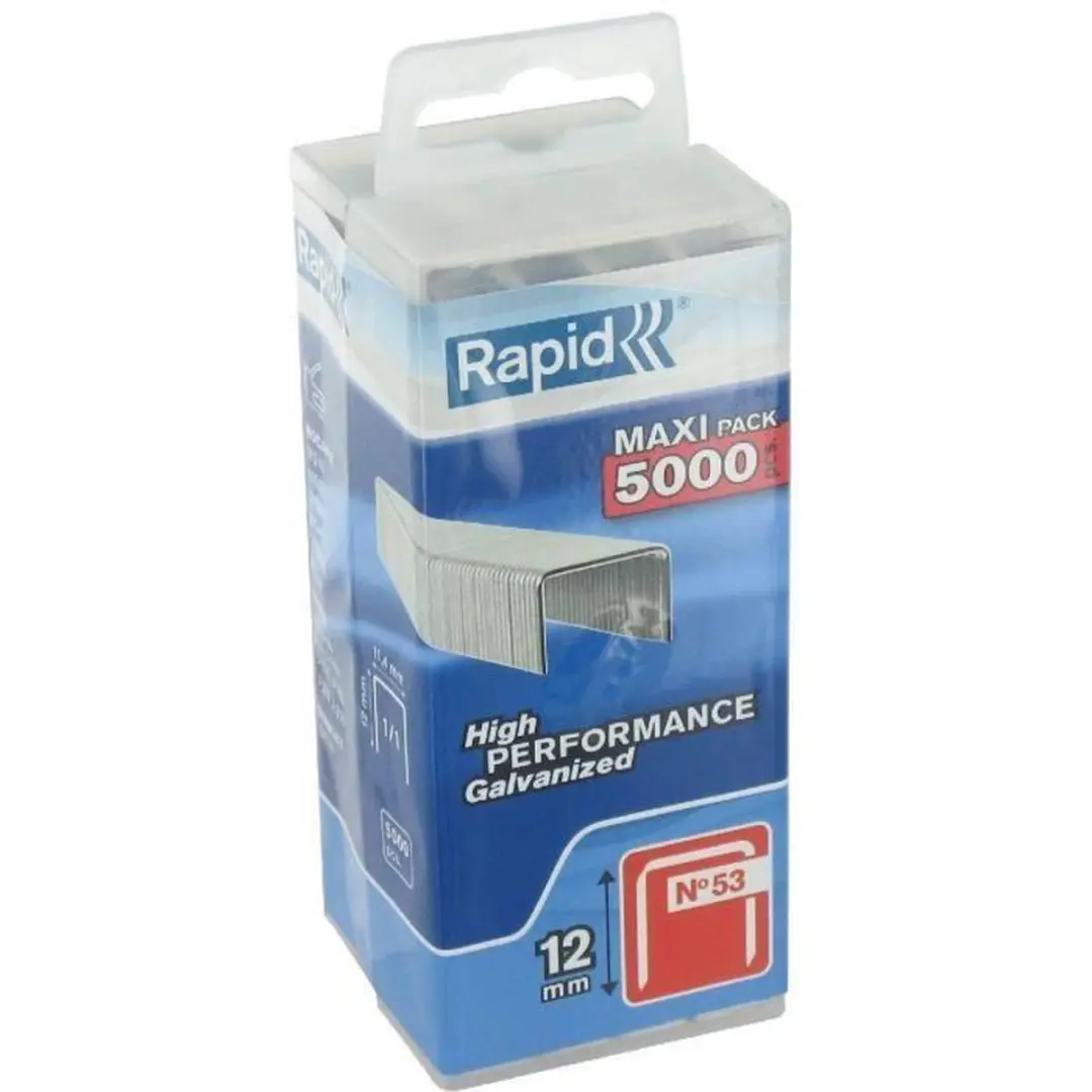 Rapid 40303086 Nieten - 5000 Stuks - 12mm - Gegalvaniseerd