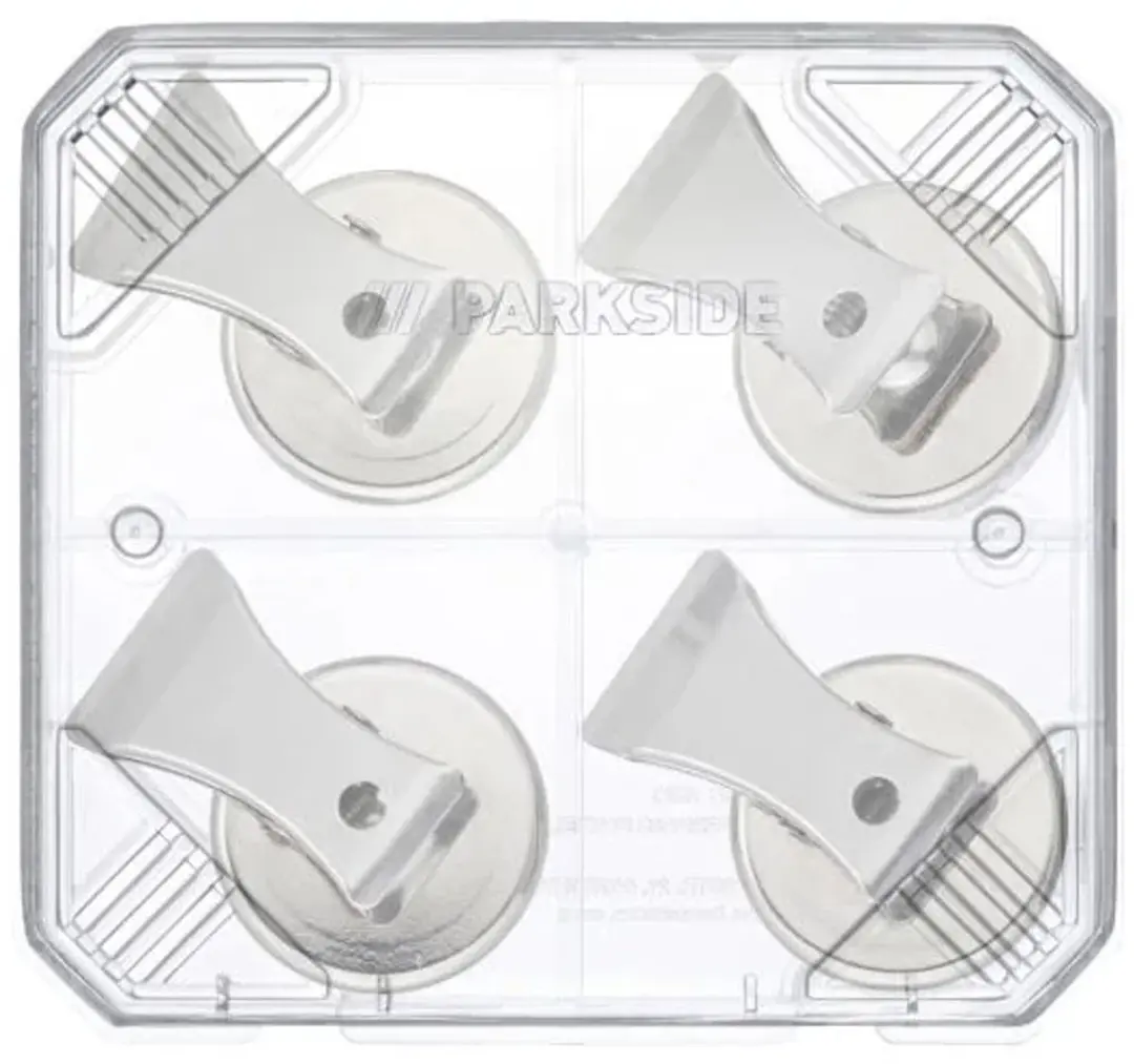 PARKSIDE Magnetische Houder met Clip 4 Stuks - 1,3 kg