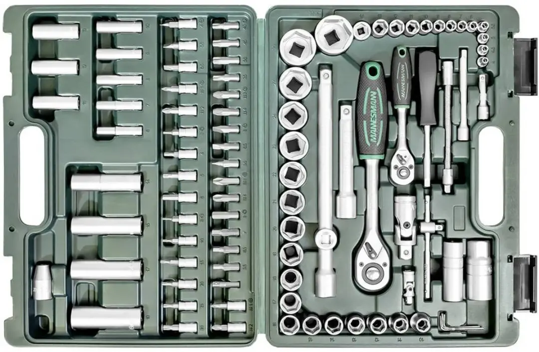 Brüder Mannesmann M98410 Dopsleutelset - 94-delig - Metrisch