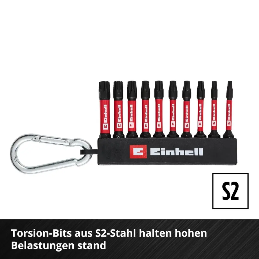 Einhell E-CASE Schroevenset 2445-delig - T-aandrijving - S2-staal