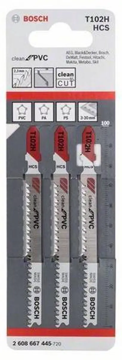 Bosch Professional T102H Decoupeerzaagblad - Kunststof - 1 Stuk - afbeelding 5 van 6
