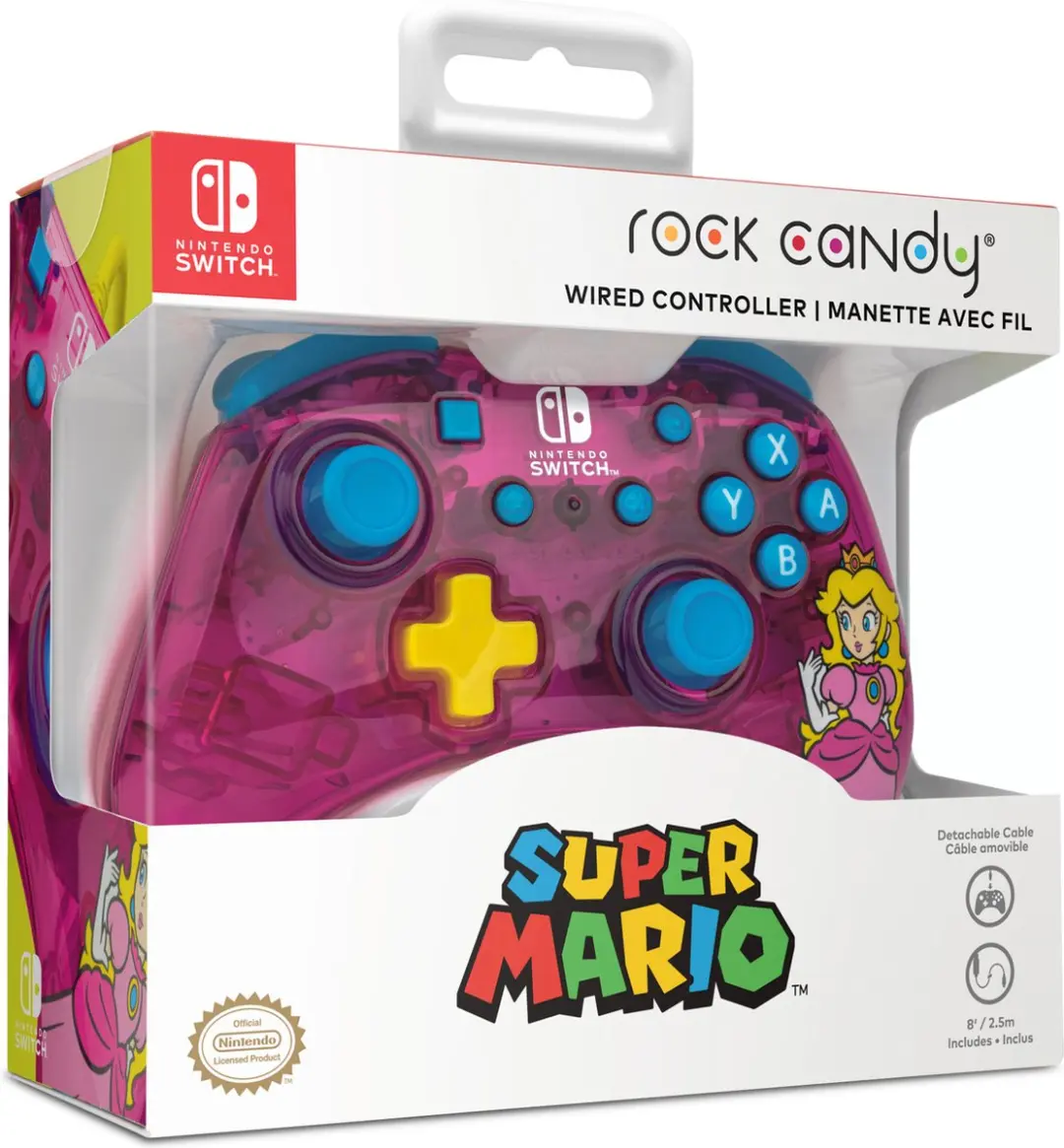 PDP Rock Candy Bedrade Controller 500-181-PCH - Nintendo Switch - Paars