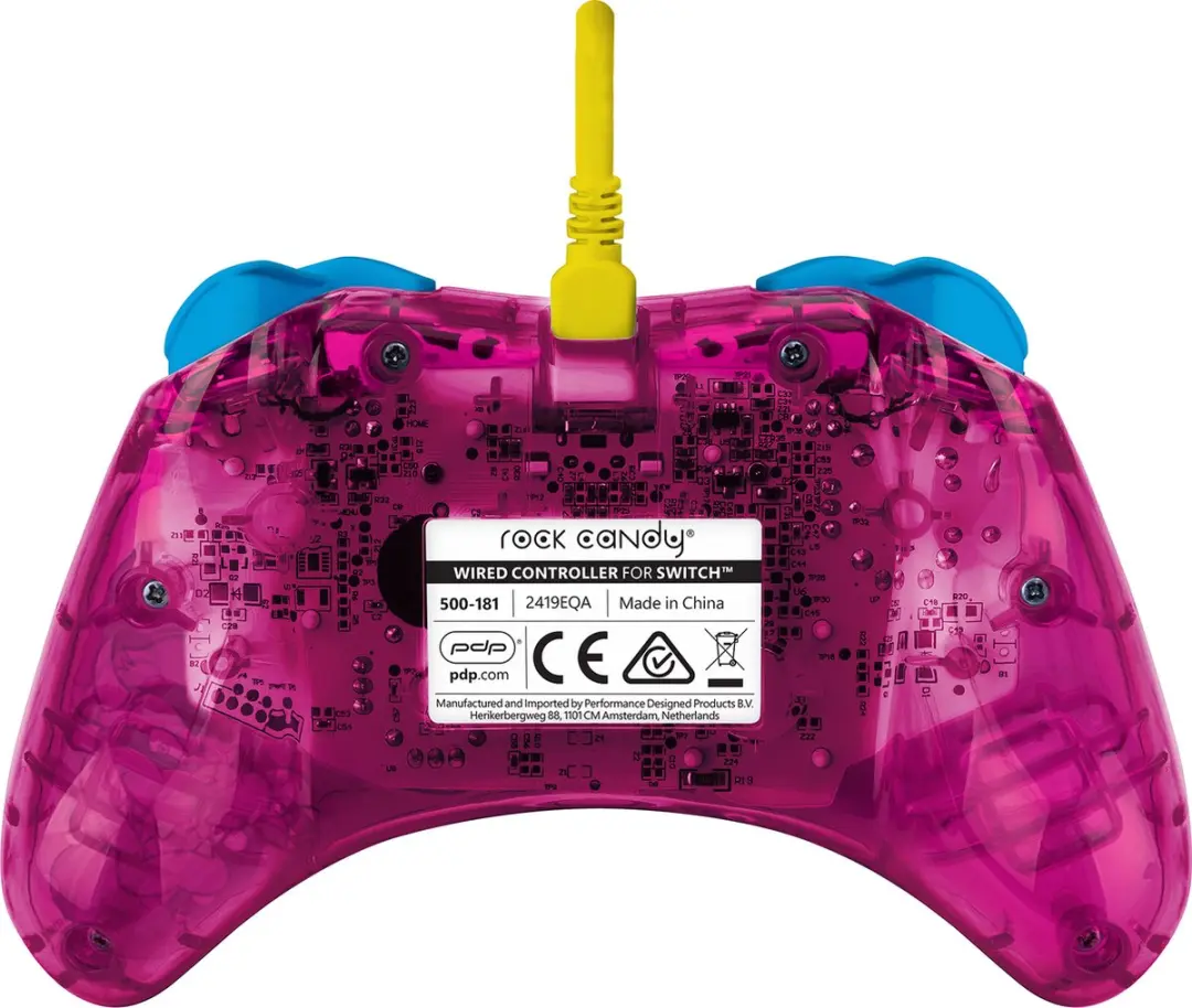 PDP Rock Candy Bedrade Controller 500-181-PCH - Nintendo Switch - Paars - afbeelding 6 van 6