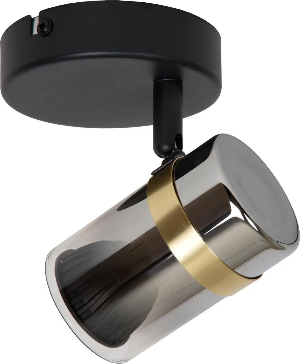 Lucide Upton Plafondspot GU10 - 10cm - Fumé