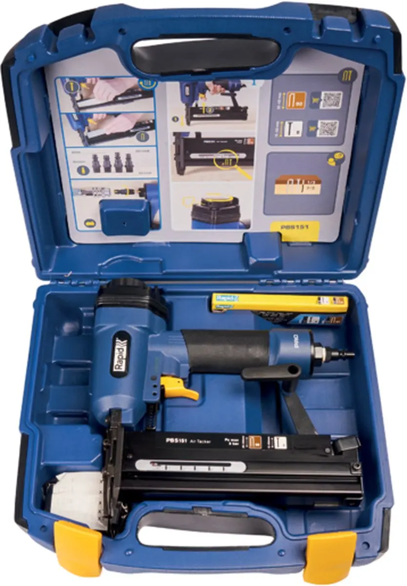 Rapid PRO PBS151 Pneumatische Tacker - Starterset met Opbergkoffer