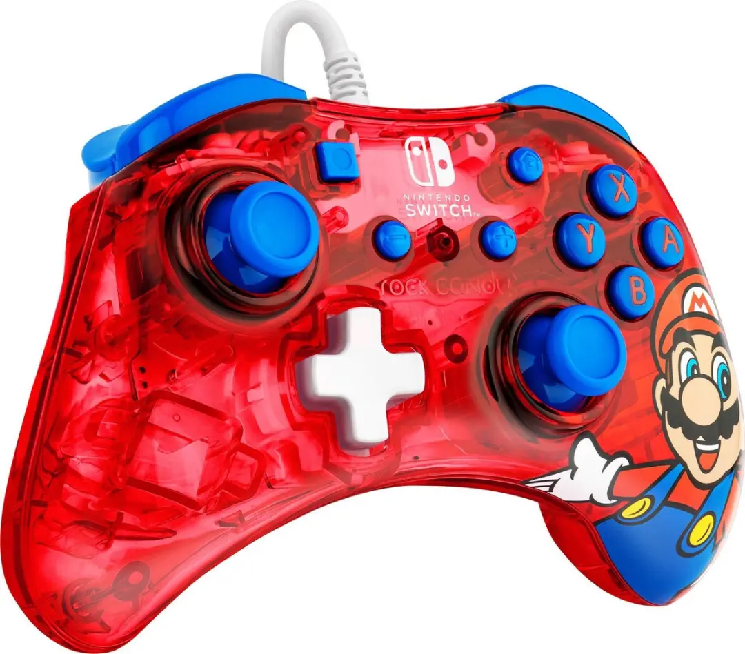 PDP Rock Candy Nintendo Switch Controller Mario - Blauw/Rood - afbeelding 6 van 6