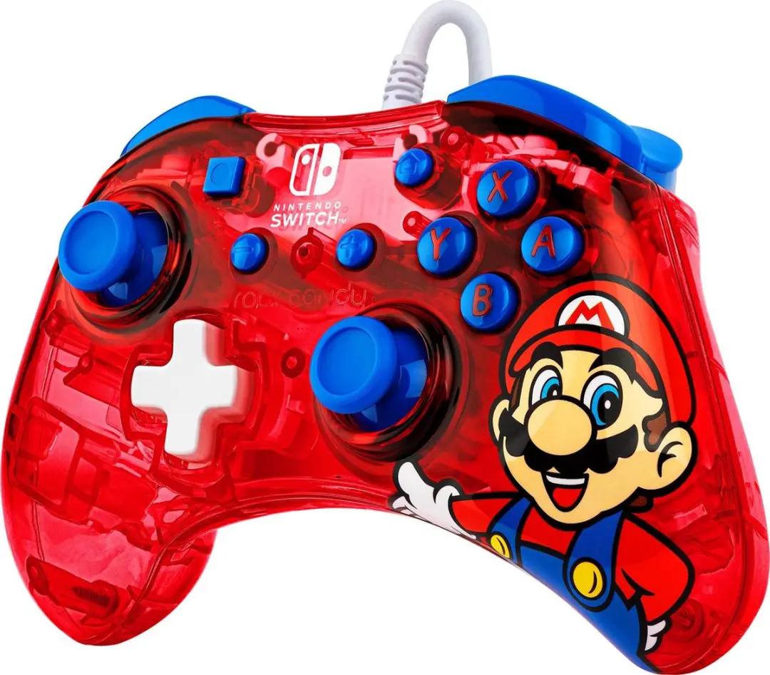 PDP Rock Candy Nintendo Switch Controller Mario - Blauw/Rood