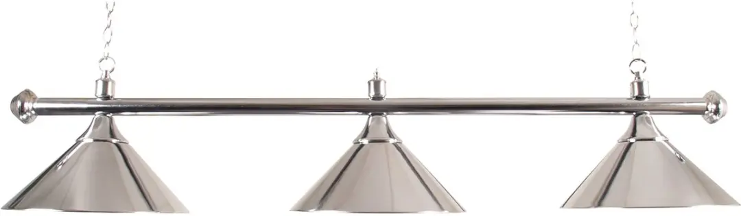 Buffalo Poollamp - 3 Kappen Chroom - Wit Licht