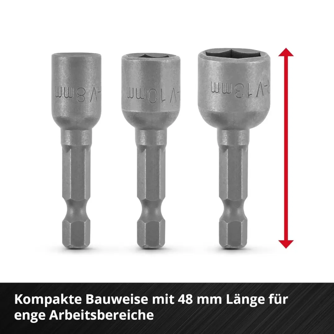 Einhell 3-delige Inbussleutelset 135101 - Chroom-vanadiumstaal