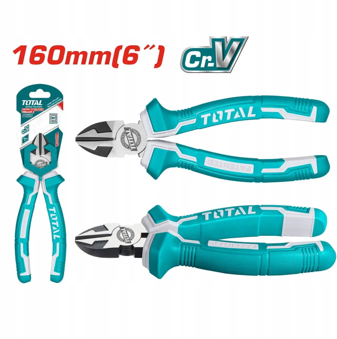 Total Zijsnijtang 160mm Cr-V - Versterkt