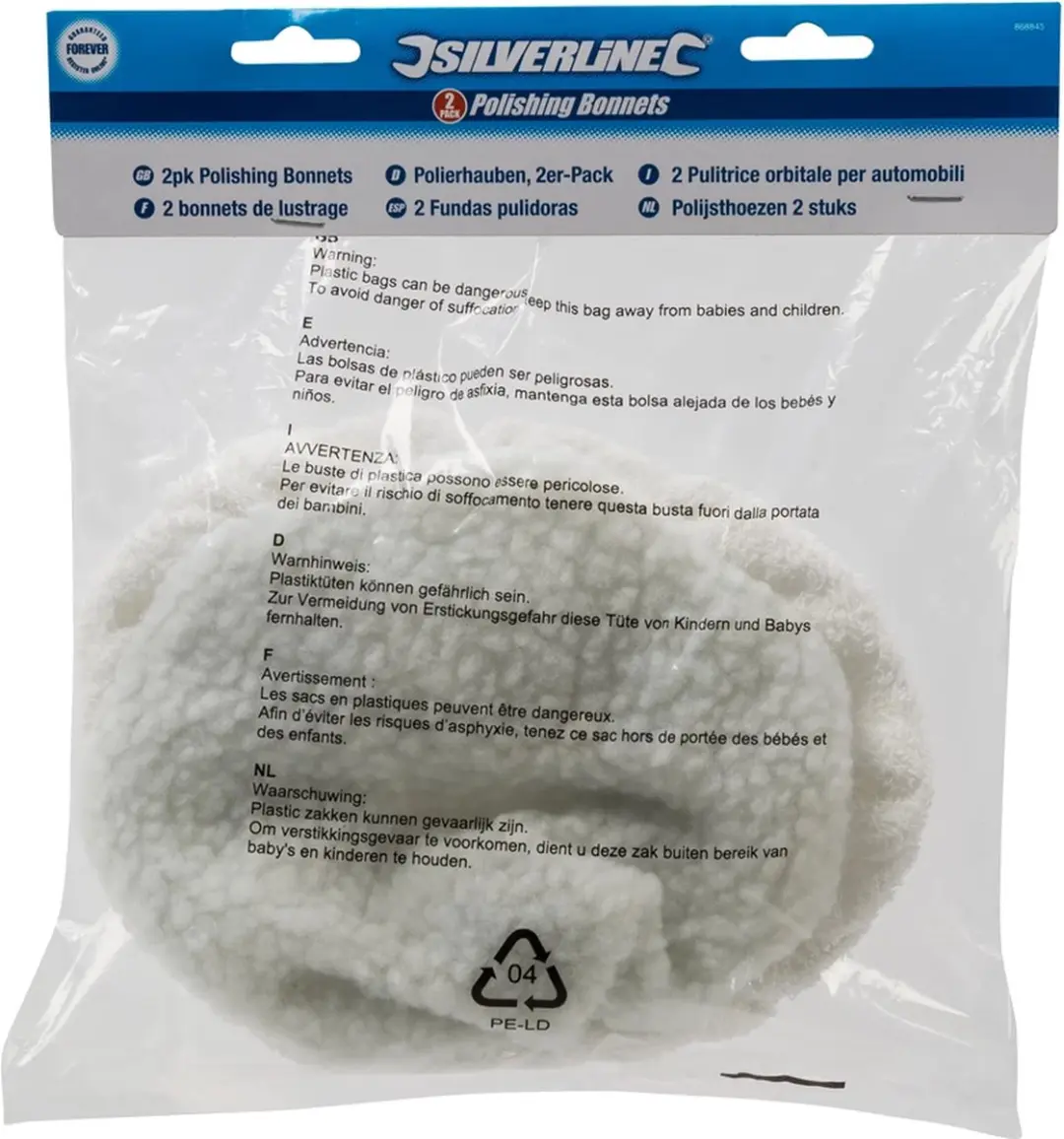 Silverline Polijstkussens 240mm - 2 Stuks