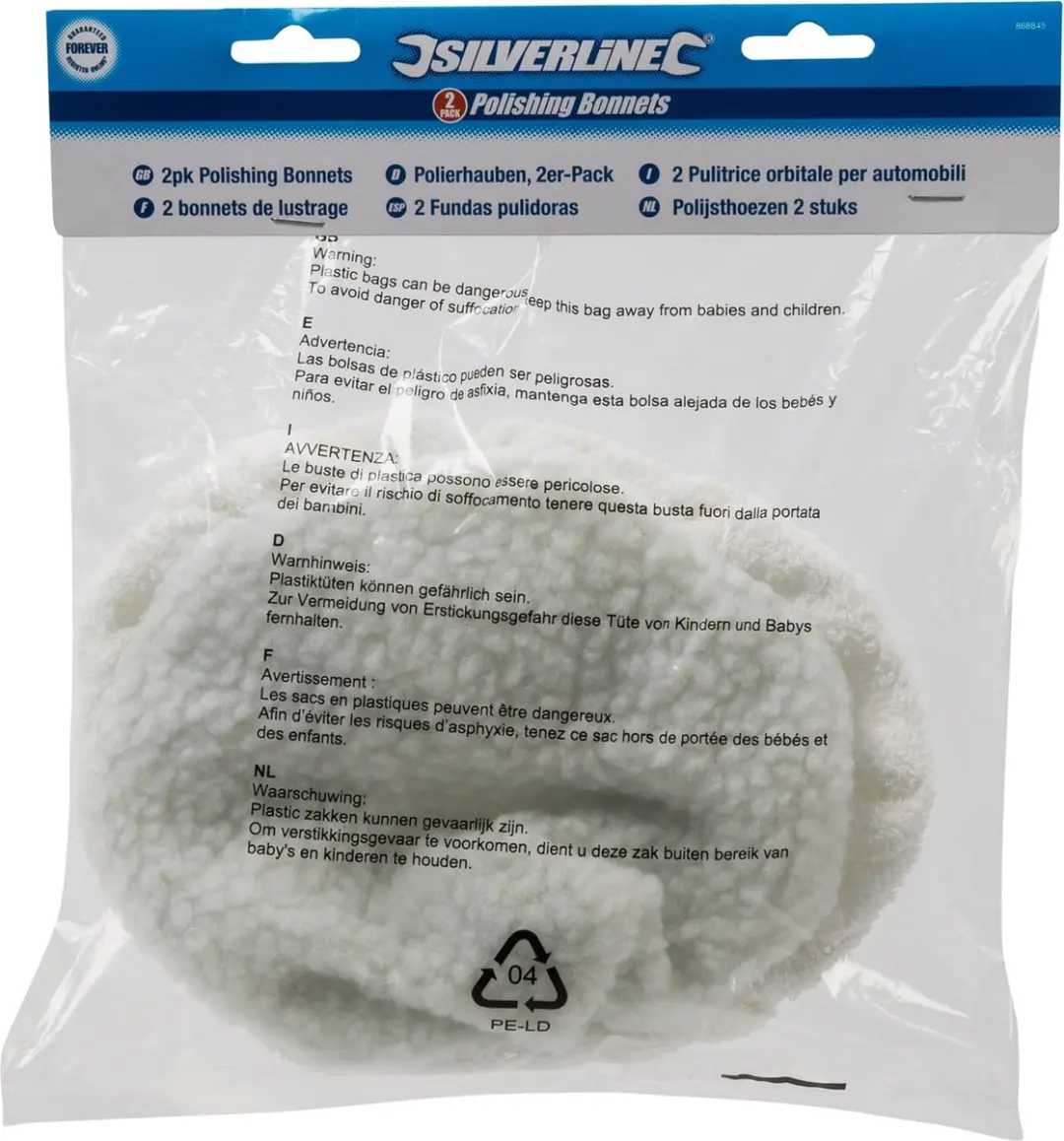 Silverline Polijstkussens 240mm - 2 Stuks