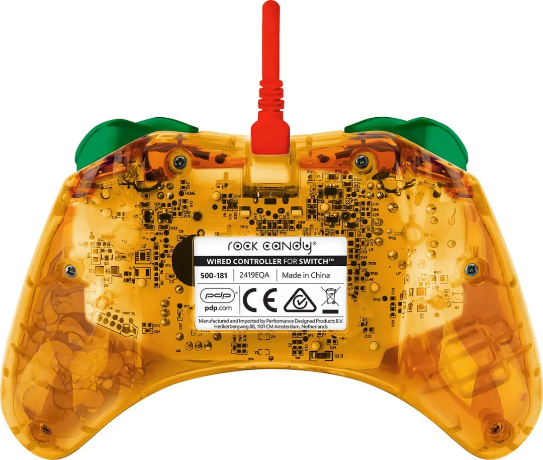 PDP Rock Candy Bedrade Controller 500-181-BOW - Nintendo Switch - Geel/ Groen - afbeelding 6 van 6