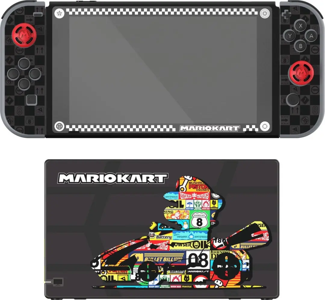 PDP Play and Protect Skins Mario Kart Edition Nintendo Switch - Zwart