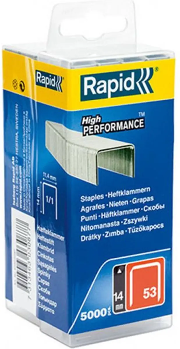Rapid Nieten 53/14mm Gegalvaniseerd - 5.000 Stuks