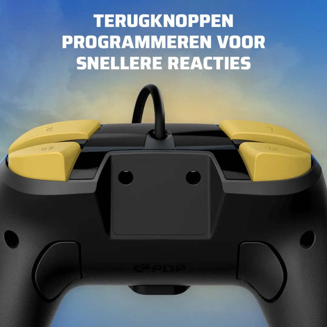 PDP Rematch Glow Gaming Controller 500-134-HLBL - Zelda Hyrule Blue