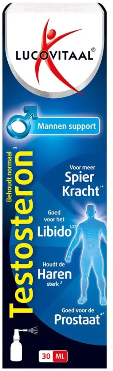 Lucovitaal Testosteron Mannen Support Spray 60ml - 2 Stuks