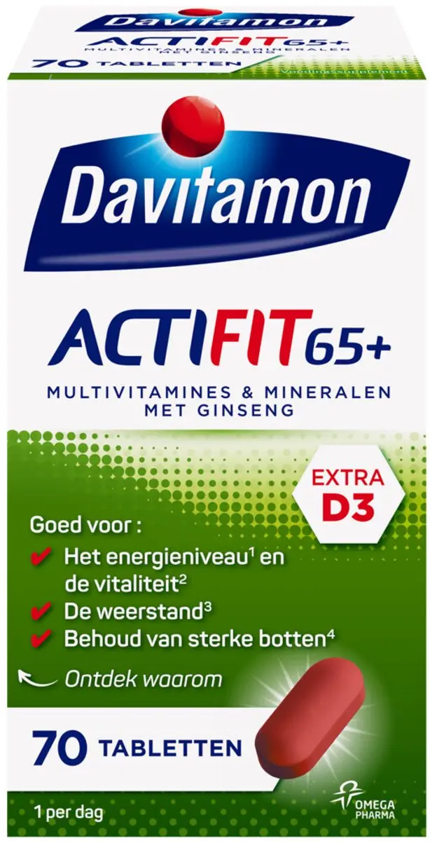 Davitamon Actifit 65+ - 2x70 Tabletten
