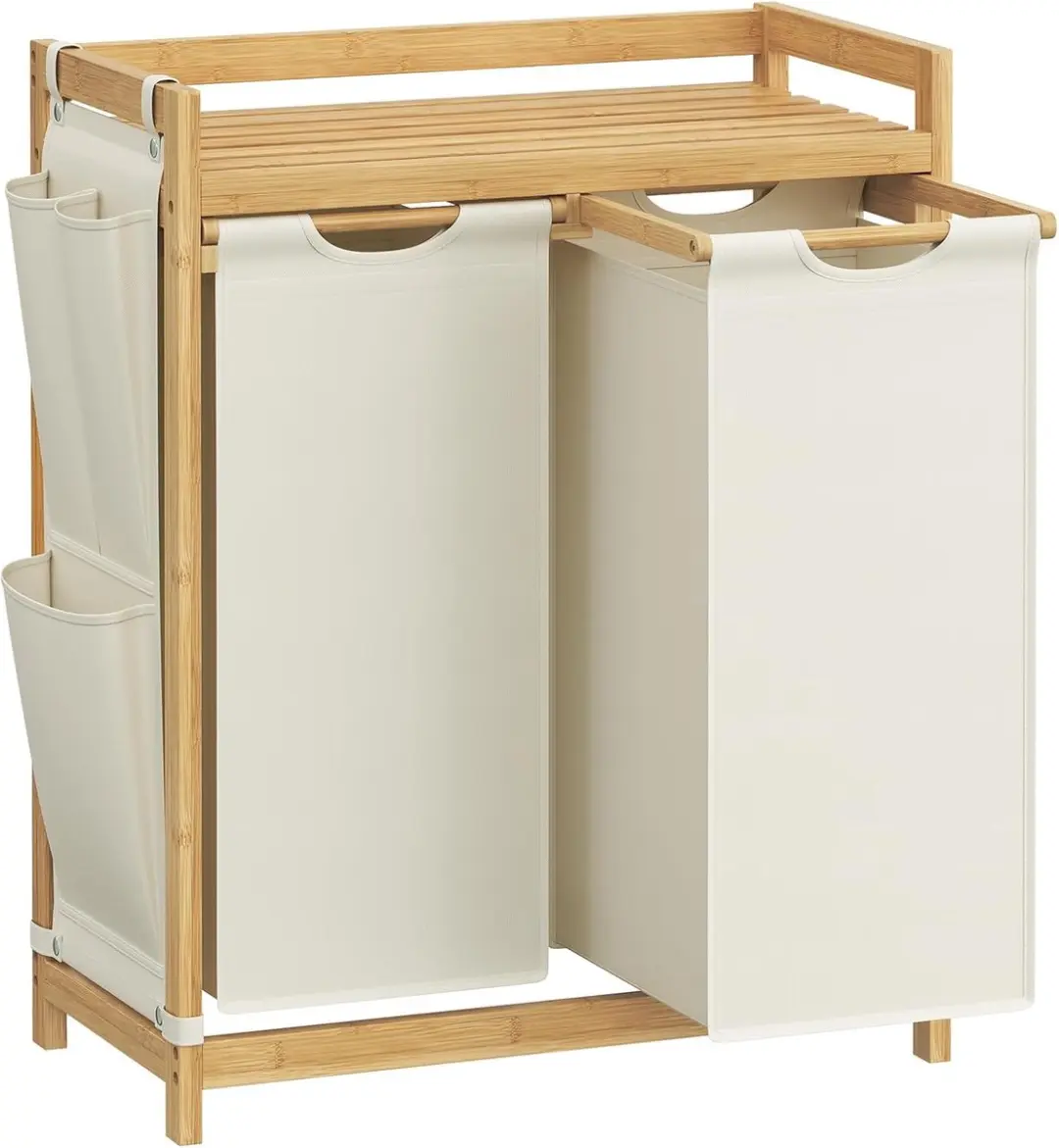 Songmics Wasmand 2 Compartimenten 100L