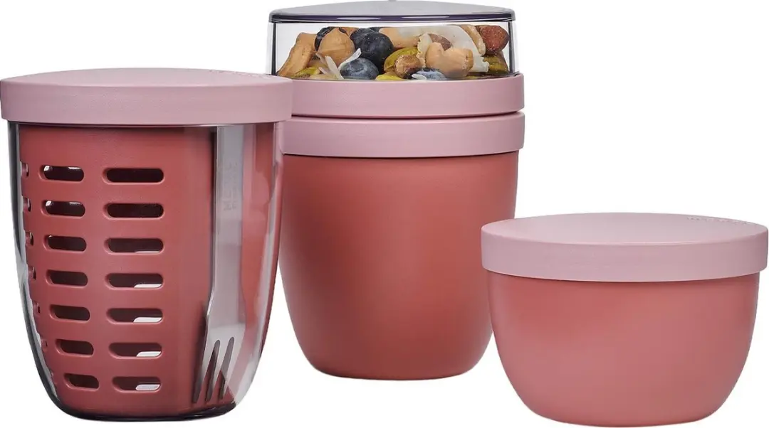 Mepal Ellipse Giftset 3 Potten - Vivid mauve