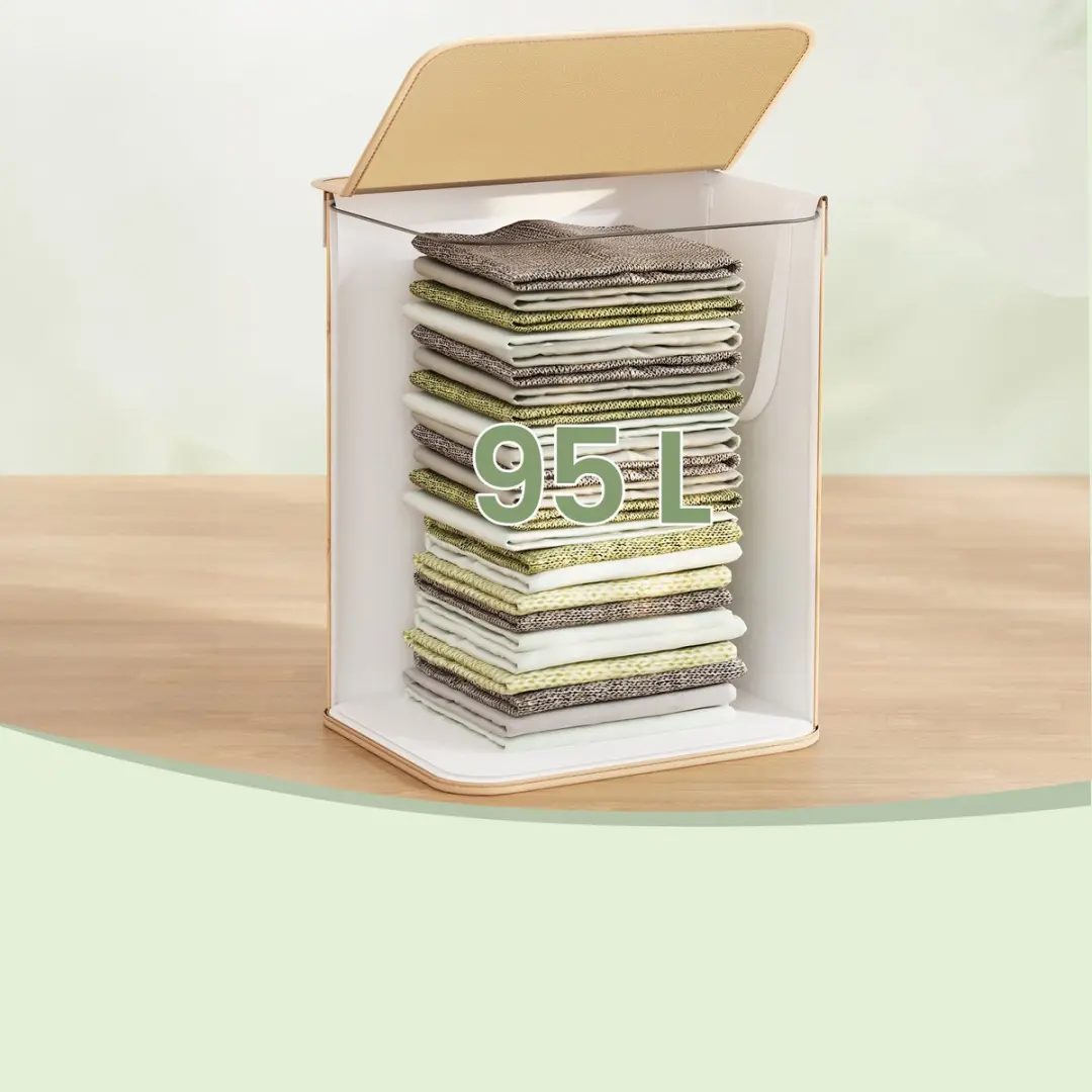 Songmics Bamboe Wasmand LCB060Y01 - 95L - Opvouwbaar - afbeelding 6 van 6