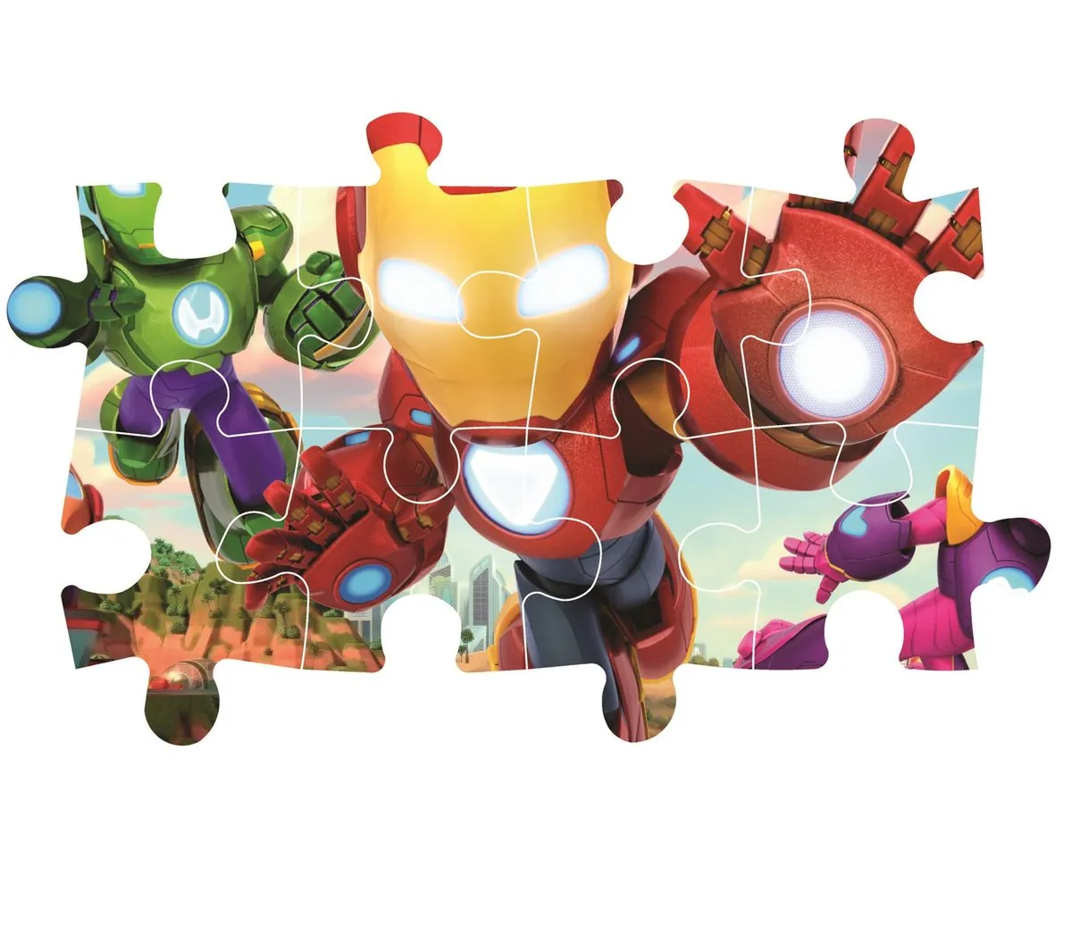 Clementoni Ironman and his Awesome Friends Kinderpuzzel 104 Stukjes - Multikleur