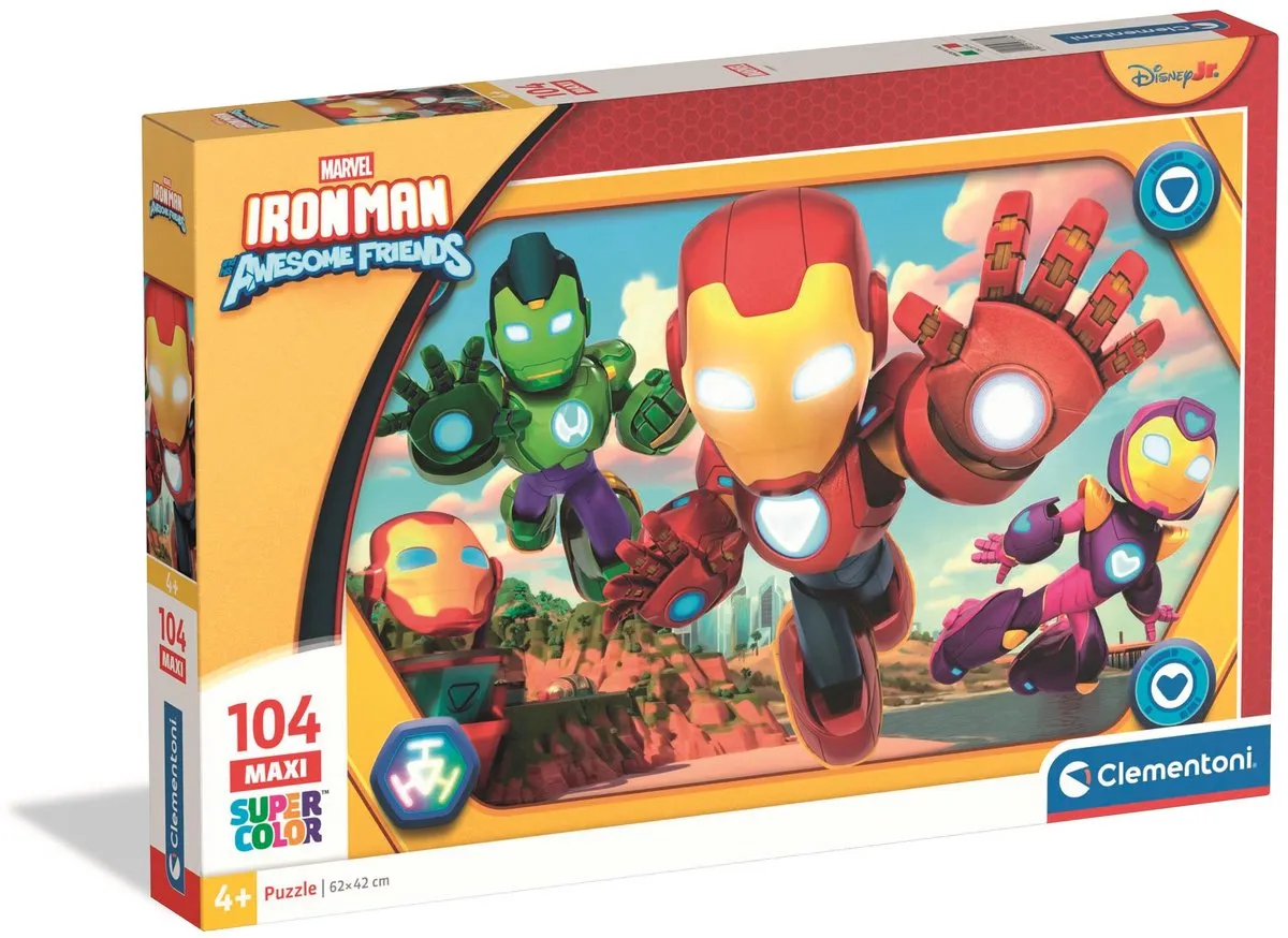 Clementoni Ironman and his Awesome Friends Kinderpuzzel 104 Stukjes