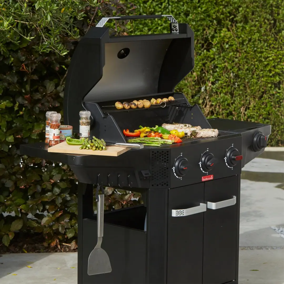 Barbecook Luca 312 Gasbarbecue - 2 Branders - 12 Burgers - Zwart