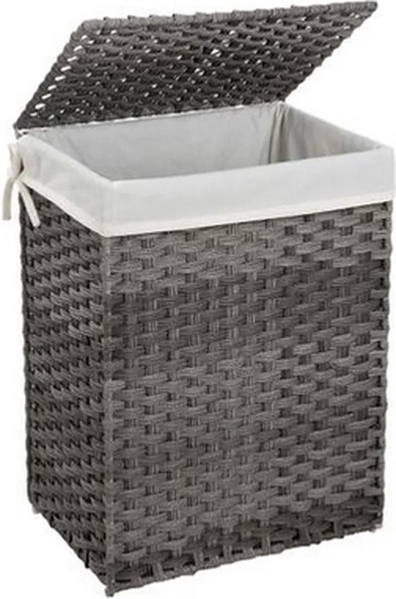 Songmics LCB51WG Wasmand 90L - Grijs