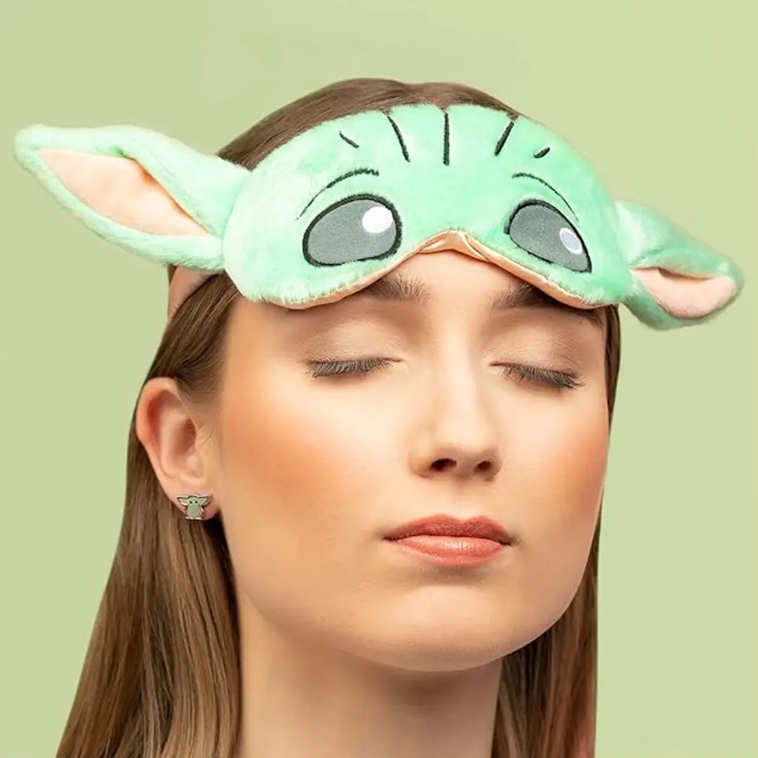 Disney Grogu Oogmasker - Groen/Oranje/Zwart